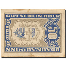 Banknote, Austria, Braunau am Inn, 50 Heller, Eglise, 1920 EF(40-45) Mehl:FS 101