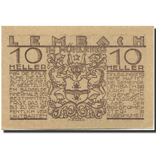 Banknote, Austria, Lembach, 10 Heller, Blason, UNC(63), Mehl:FS 510b