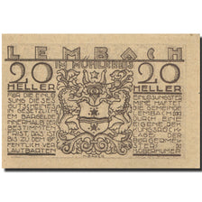 Banknote, Austria, Lembach, 20 Heller, montagne, UNC(63), Mehl:FS 510b