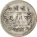 NEPAL, 1/2 Mohar, 1911, KM #649, EF(40-45), Silver, 19, 2.72