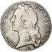 Francia, Louis XV, Écu au bandeau, Ecu, 1752, Rouen, B+, Argento, KM:512.3,...