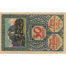 Banknote, Austria, Irdning, 30 Heller, montagne, 1920 UNC(63), Mehl:FS 416