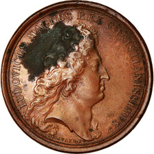 France, Medal, Louis XIV, Secours de Messine, History, 1675, Mauger, EF(40-45)