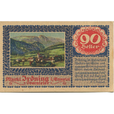 Banknote, Austria, Irdning, 90 Heller, paysage, UNC(63), Mehl:FS 416