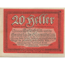 Banknote, Austria, Siezenheim, 20 Heller, roi, UNC(63), Mehl:FS 996b