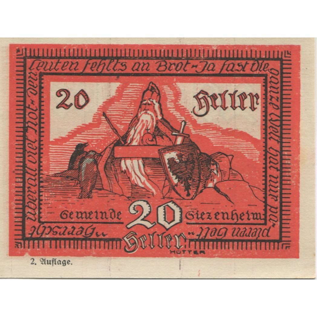 Banknote, Austria, Siezenheim, 20 Heller, roi, UNC(63), Mehl:FS 996b