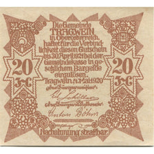 Banknote, Austria, Tragwein, 20 Heller, Eglise 1, 1921 UNC(63) Mehl:FS 1075Ia