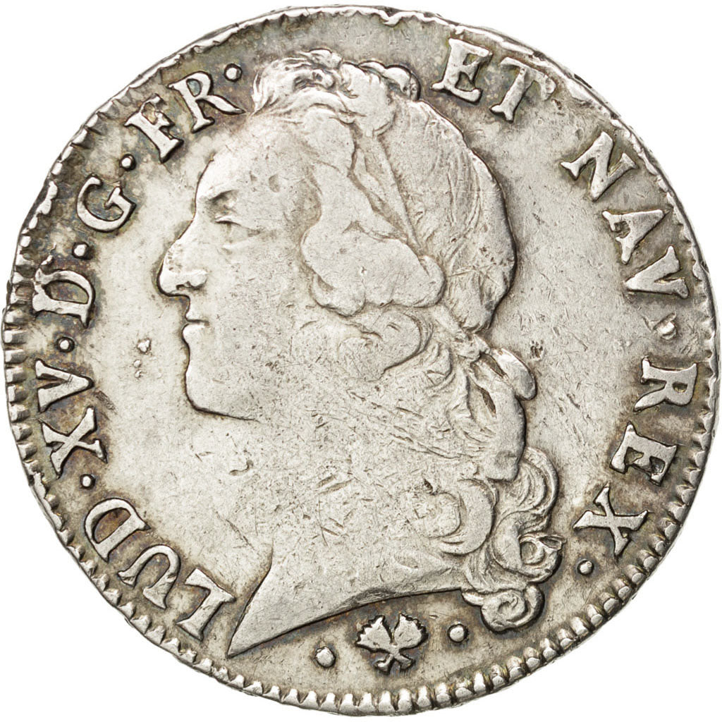 FRANCE, Écu au bandeau, ECU, 1764, Bayonne, KM #512.12, VF(20-25), Silver, ...