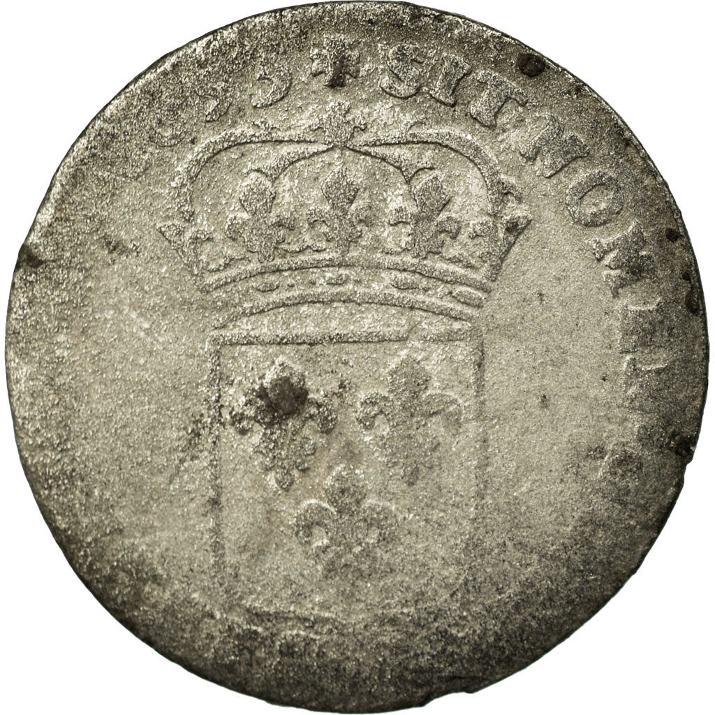 Münze, Frankreich, Louis XIV, Sol de 15 deniers ou quinzain, 15 Deniers, 1695