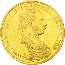 AUSTRIA, 4 Ducat, 1915, KM #2276, AU(55-58), Gold, 13.92