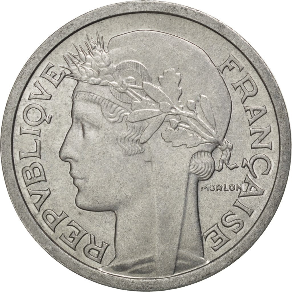FRANCE, Morlon, Franc, 1959, KM #885a.1, MS(63), Aluminum, 23, Gadoury #473c,...