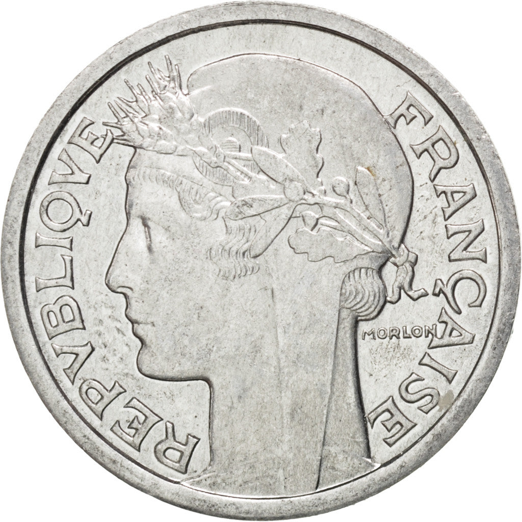 Moneta, Francia, Morlon, Franc, 1945, SPL, Alluminio, KM:885a.1, Gadoury:473a