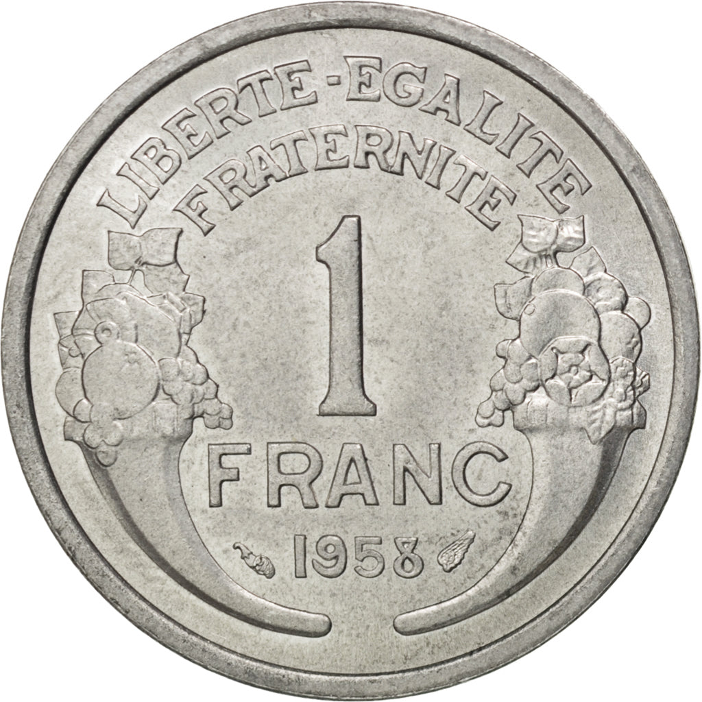 IVème République, 1 Franc Morlon 1958, KM 885a.1