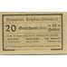Banknote, Austria, Helpfau, 20 Heller, village, 1920 UNC(63) Mehl:FS 365Ia