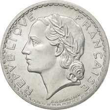 FRANCE, Lavrillier, 5 Francs, 1947, Paris, KM #888b.1, MS(65-70), Aluminum, 31,.