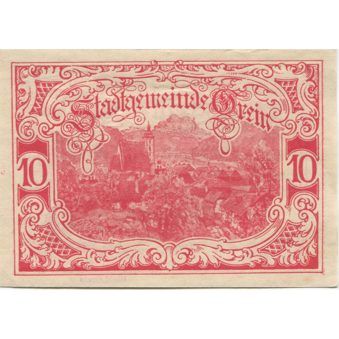 Geldschein, Österreich, Grein, 10 Heller, village 1920-12-31 UNZ- Mehl:FS 276IIb
