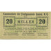 Billet, Autriche, Gmünd, 20 Heller, valeur faciale, 1920 SPL Mehl:FS 239a1.1