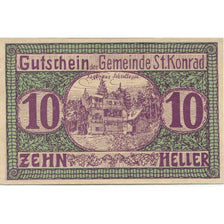Banknote, Austria, ST KONRAD, 10 Heller, chalet, 1920, UNC(63), Mehl:FS 899