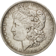 UNITED STATES, Morgan Dollar, Dollar, 1883, U.S. Mint, KM #110, EF(40-45),...