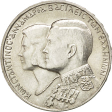 GREECE, 30 Drachmai, 1964, KM #87, AU(55-58), Silver, 30.3, 11.95