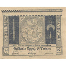 Banknote, Austria, St Pantaleon, 10 Heller, Blason 1920 UNC(63) Mehl:FS 920a