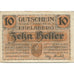Banconote, Austria, Ebelsberg, 10 Heller, soldat 1920-09-30, SPL Mehl:FS 140Ia