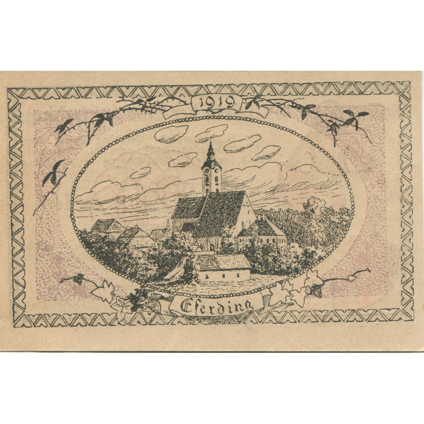 Banknote, Austria, Eferding, 20 Heller, Blason, 1919 UNC(63) Mehl:FS 152I