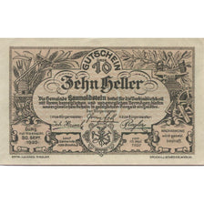 Banknote, Austria, Haunoldstein, 10 Heller, paysage, 1920 UNC(63) Mehl:FS 356