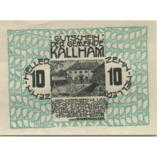 Banknote, Austria, Kallham, 10 Heller, école, 1920 UNC(63), Mehl:FS 422a