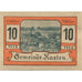 Banknote, Austria, Kasten, 10 Heller, paysage, 1920 UNC(63) Mehl:FS 428c