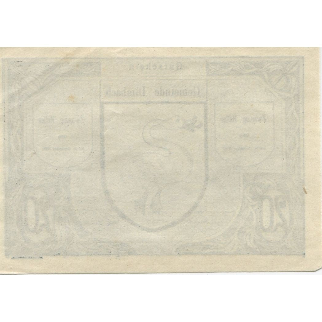 Billete, Austria, Dimbach, 20 Heller, Oies, 1920, 1920-12-31, SC, Mehl:FS 125a