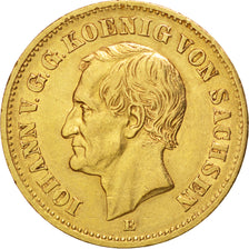 Allemagne, Royaume de Saxe, Johann, 20 Mark 1873 Muldenhütten, KM 1234