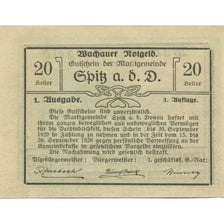 Banknote, Austria, Spitz, 20 Heller, château, 1920 UNC(63) Mehl:FS 1122