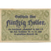 Banknote, Austria, Hall, 50 Heller, rue 1920-10-31, UNC(60-62), Mehl:FS 343a