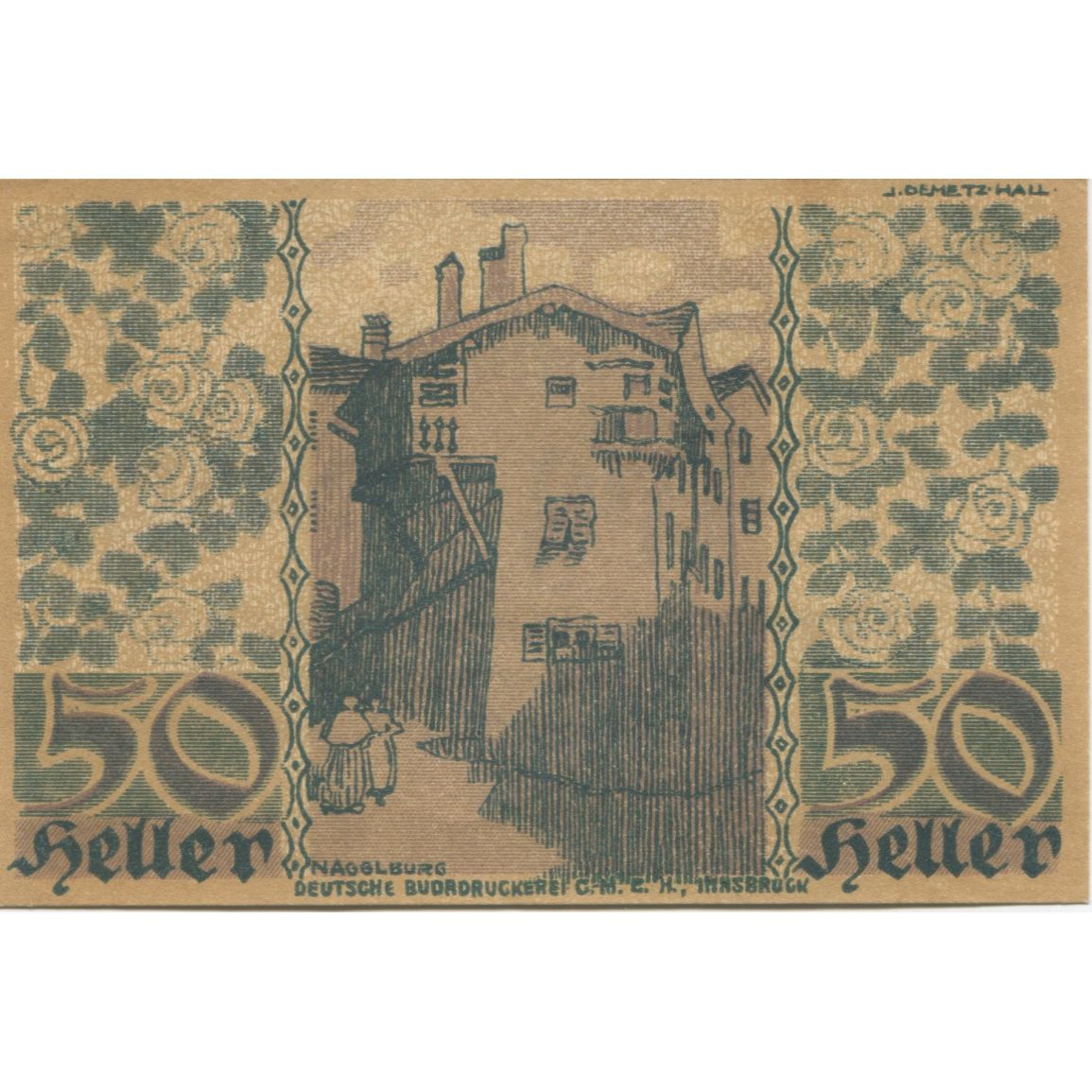 Banknote, Austria, Hall, 50 Heller, rue 1920-10-31, UNC(60-62), Mehl:FS 343a