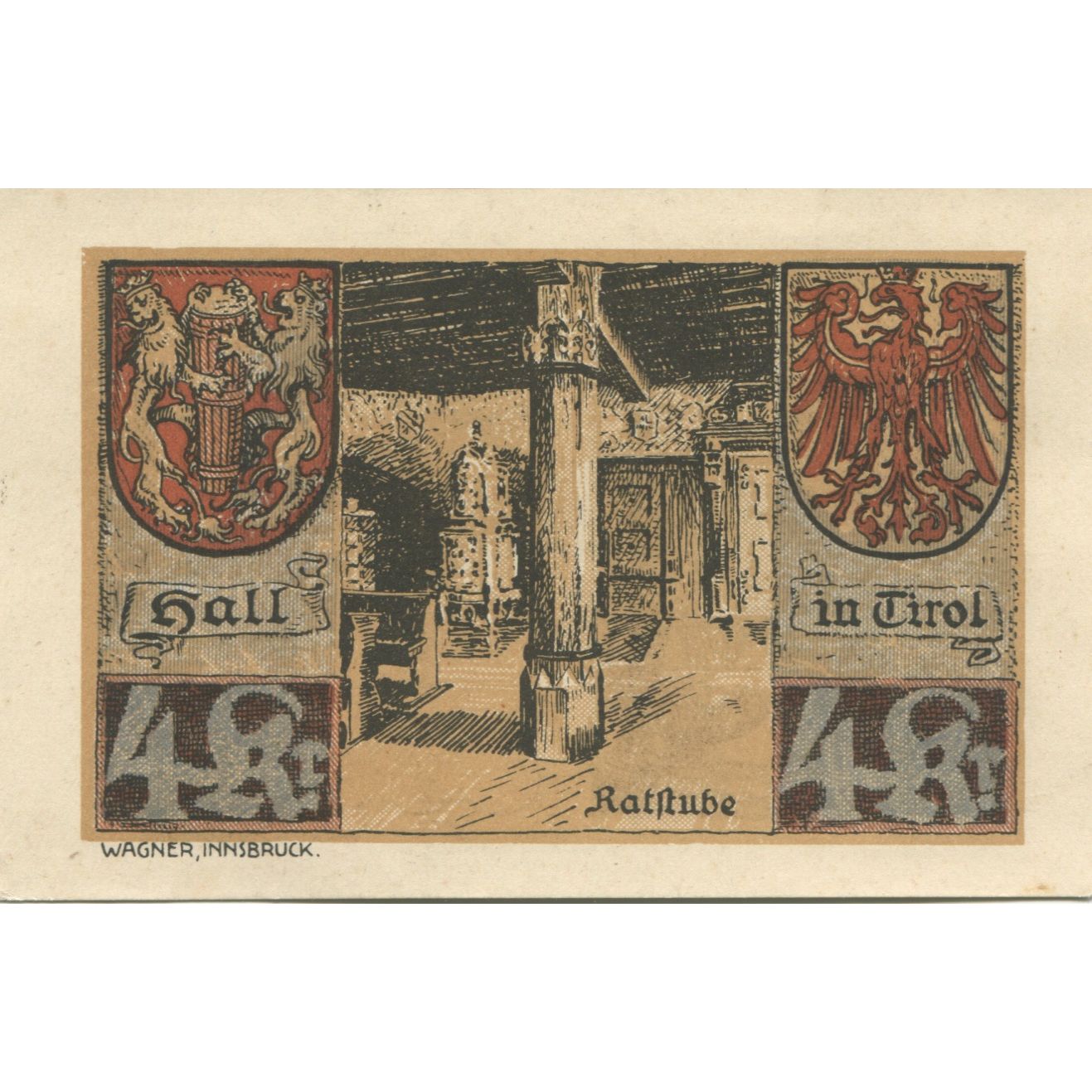 Banknote, Austria, Hall, 4 Kronen, mairie 1920-11-30, UNC(63), Mehl:FS 342IIc