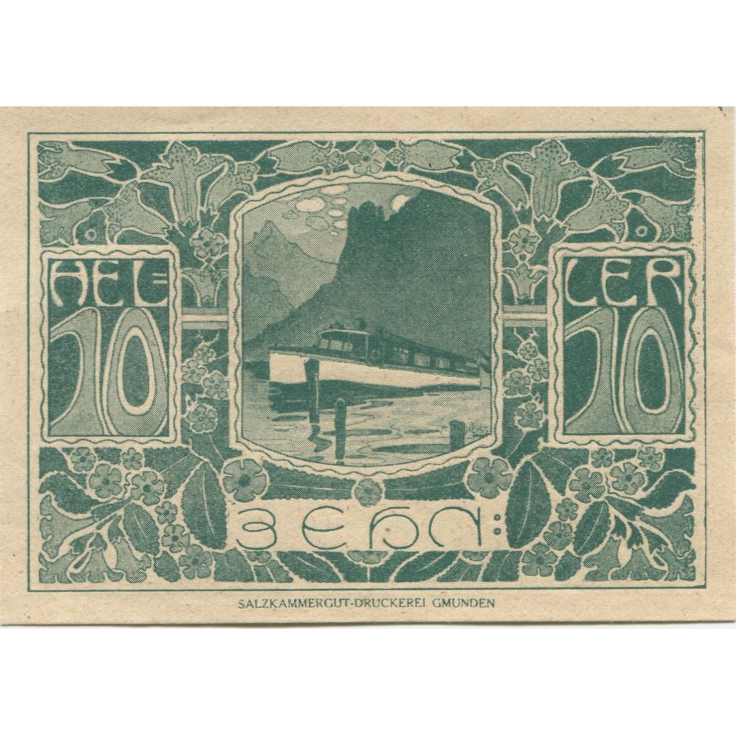 Billete, Austria, Ebensee, 10 Heller, lac, 1920, 1920-12-31, SC, Mehl:FS 143