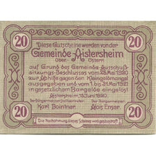 Banknote, Austria, Aistersheim, 20 Heller, Eglise, 1921 UNC(63) Mehl:FS 15a