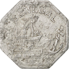 SENEGAL, 50 Centimes, 1920, KM #Tn6, EF(40-45), Aluminum, Lecompte #8, 1.33