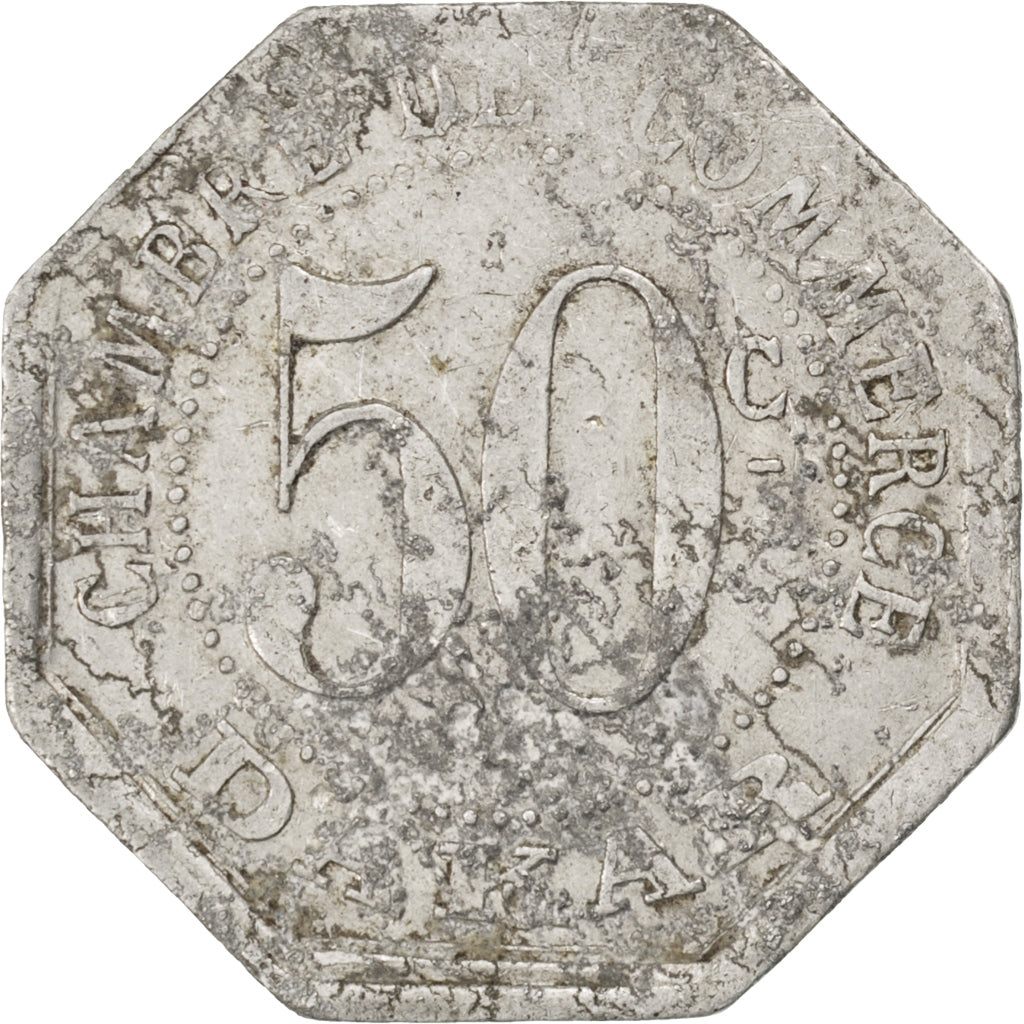SENEGAL, 50 Centimes, 1920, KM #Tn6, EF(40-45), Aluminum, Lecompte #8, 1.33