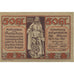 Banknote, Austria, Rattenberg, 50 Heller, statue, 1920 UNC(63) Mehl:FS 821I