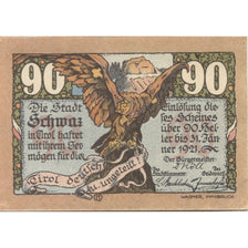 Banknote, Austria, Schwaz, 90 Heller, aigle, 1920 UNC(63), Mehl:FS 983a