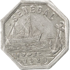 SENEGAL, 5 Centimes, 1920, KM #Tn12, MS(60-62), Aluminum, Lecompte #9, 0.80