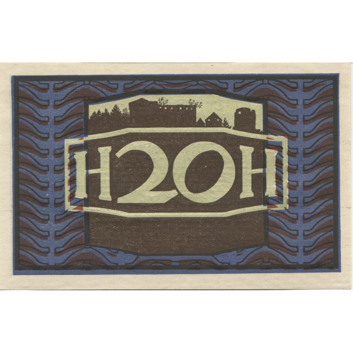 Banknote, Austria, Felden, 20 Heller, château, 1920, UNC(63), Mehl:FS 644a