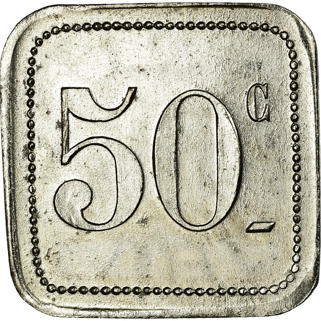 Marocco, 50 Centimes, Alhambra, Casablanca, Zinco, SPL-, Lecompte:314