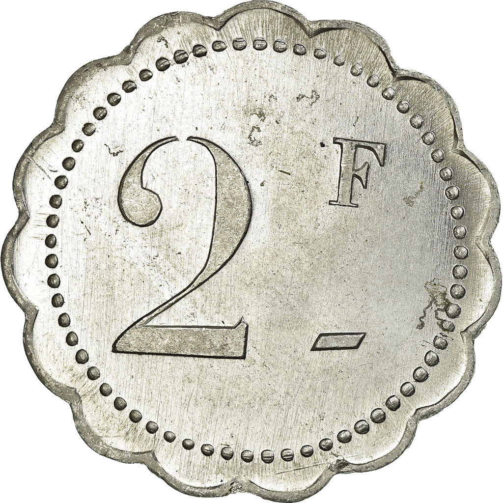 Morocco, Entreprise Collet & Gouvernet, 2 Francs, n.d., MS(60-62), Aluminum