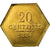 Munten, Frankrijk, 20 Centimes, 1884, PR+, Tin