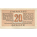Banknote, Austria, Weitersfelden, 20 Heller, paysage, 1920 UNC(63) Mehl:FS 1164a
