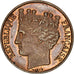 Chile, 1/2 Decimo, 1851, KM #PnA9, MS(63), Copper, 1.06