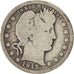 Coin, United States, Barber Quarter, Quarter, 1915, U.S. Mint, Philadelphia